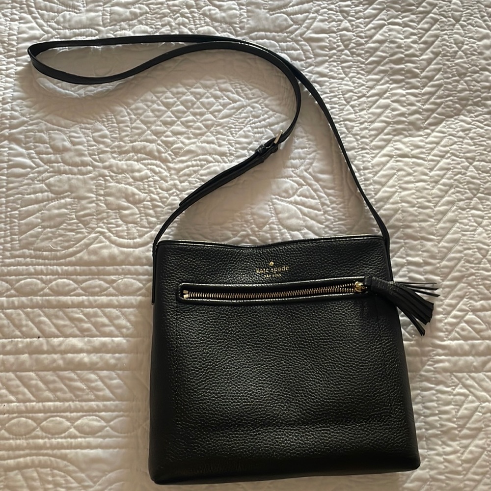 Kate Spade Leather Crossbody With Tassel